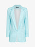 Blazer à imprimé graphique - turquoise - 1