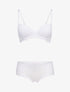 Ensembles en dentelle à shorty ajouré - blanc - 1