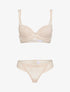 Ensembles à bretelles à bords dentelle - beige - 1