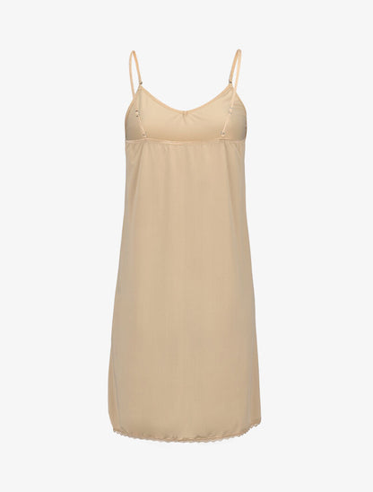 Nuisette basique à bord dentelle - beige - 2