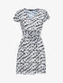 Robe imprimée en voile - noir - 3