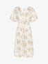 Robe satinée à imprimés - beige - 1