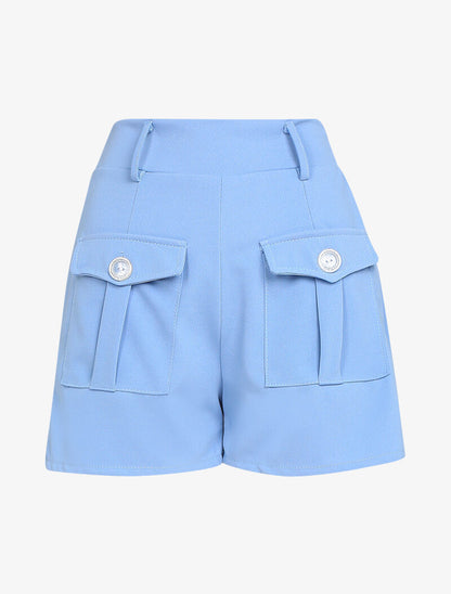 Short à grandes poches avant - bleu clair - 3