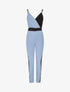Combinaison slim color block - bleu clair - 3