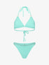 Bikini triangle à anneaux dorés - bleu clair - 3