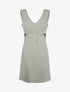 Robe courte à découpes - vert amande - 3