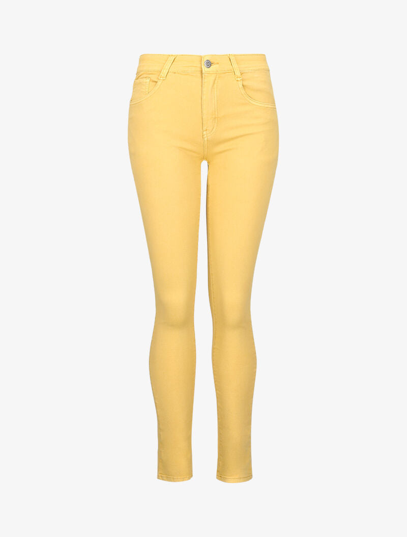 Jean taille standard extra long - jaune - 1