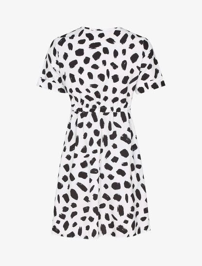 Robe boutonnée imprimé graphique - blanc - 2