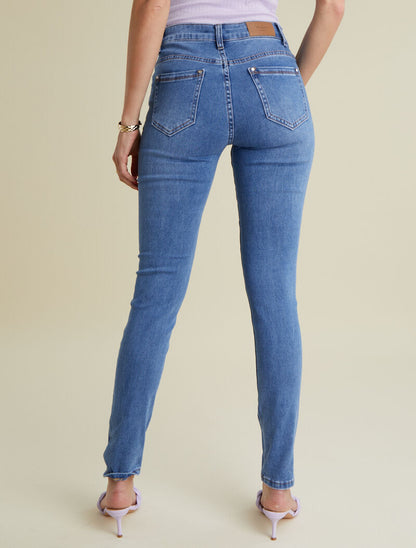 Jean slim délavé - bleu denim - 2