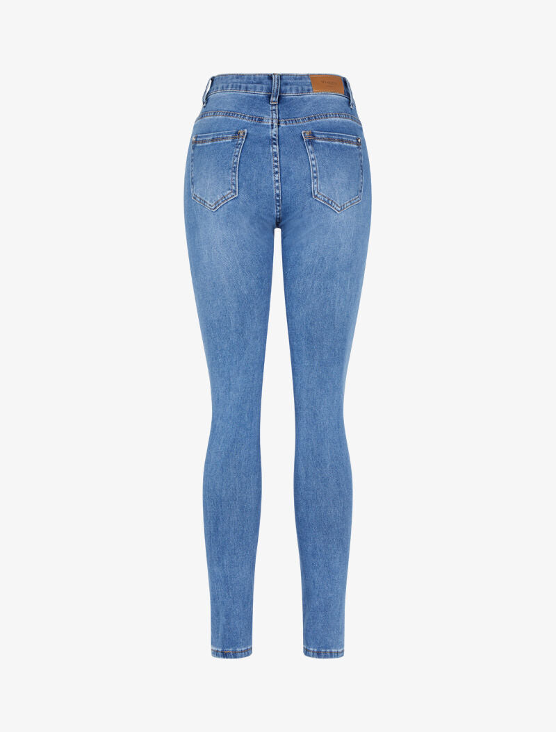 Jean slim délavé - bleu denim - 4