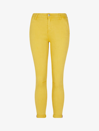 Jean skinny uni - jaune - 1