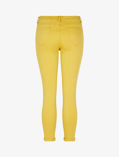 Jean skinny uni - jaune - 2