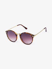 Lunettes de soleil rondes - camel - 1