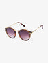 Lunettes de soleil rondes - camel - 1