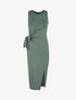 Robe à empiècements à nouer - kaki - 1