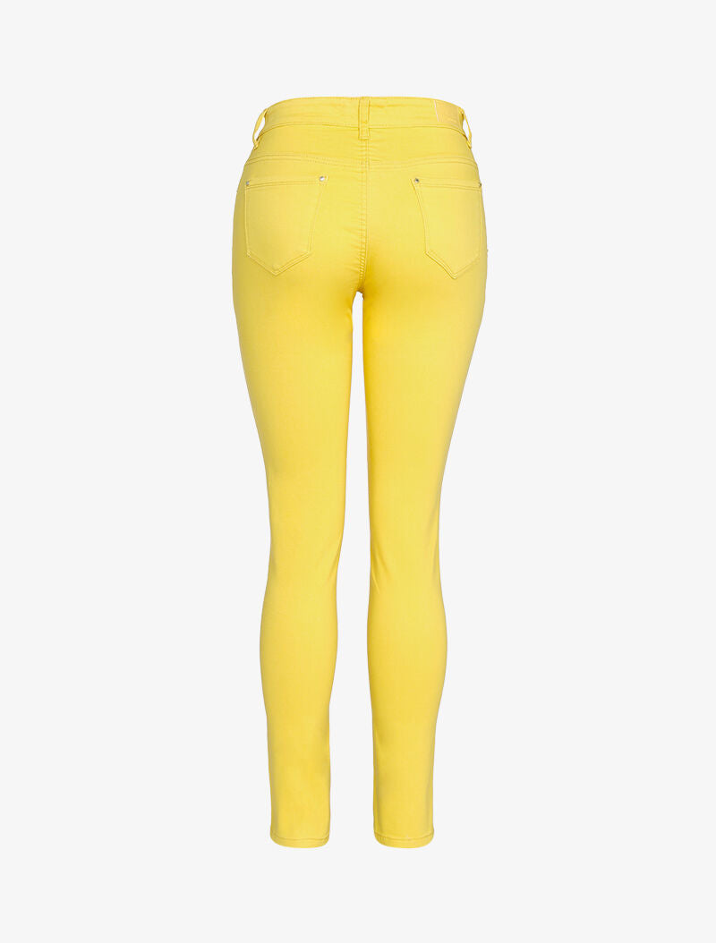 Jean taille haute extra long - jaune - 2