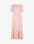 Robe longue droite imprimé girafe - rose - 3
