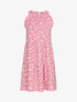 Robe trapèze à buste volanté - rose - 3