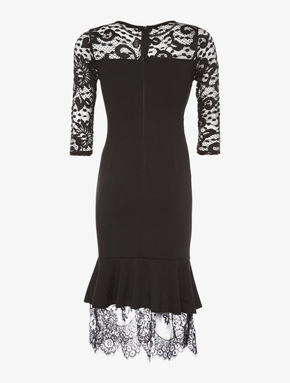 Robe dentelle  trompe l&