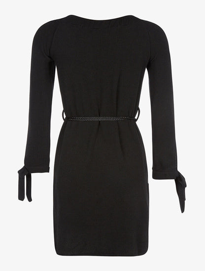 Robe-pull épaules nues - noir - 2
