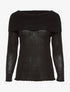 Pull basic col châle - blanc - 1