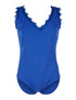 Body dentelle effilochée - bleu - 1