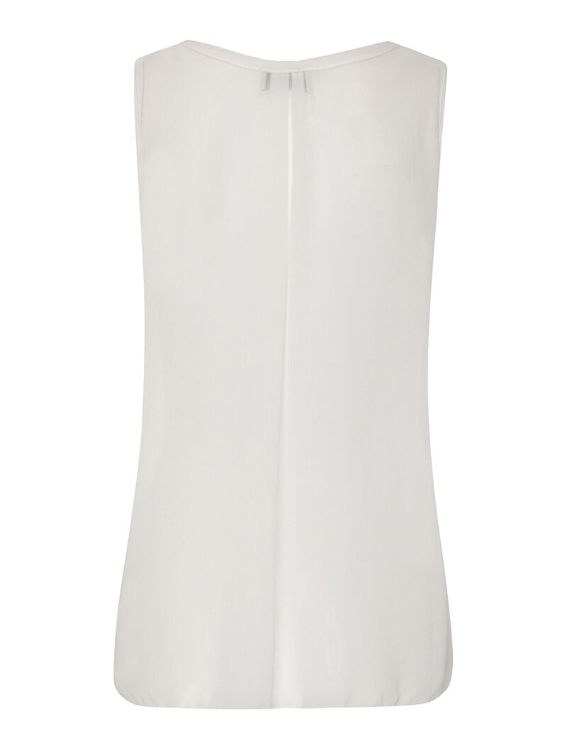 Débardeur plastron perlé - blanc - 2