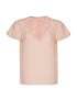 Top voile plastron dentelle - rose - 3