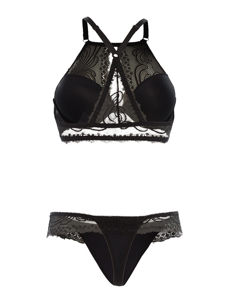 Ensemble SG dos nageur et string - noir - 2