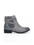 Chelseas boots bimatière lanières décoratives - gris - 5