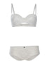 Ensemble SG corbeille dentelle et culotte - blanc - 1