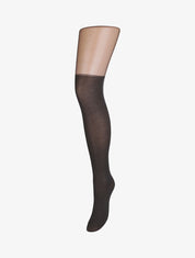 Collants en voile stylisé - Noir - 1