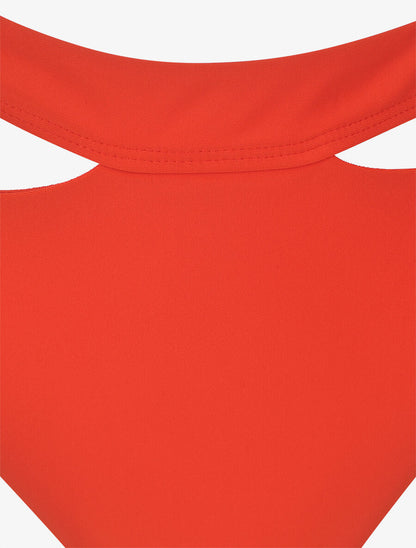 Bikini à bretelles asymétriques - Orange - 3