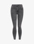 Jean basique taille haute coupe skinny - Gris foncé - 3