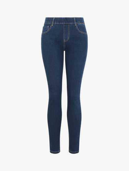 Jegging skinny push-up grande taille - Bleu - 1