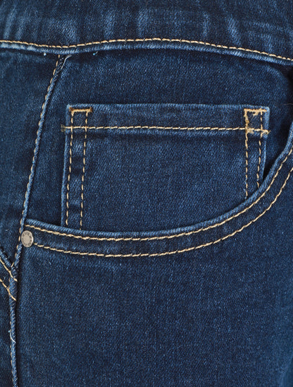 Jegging skinny push-up grande taille - Bleu - 3