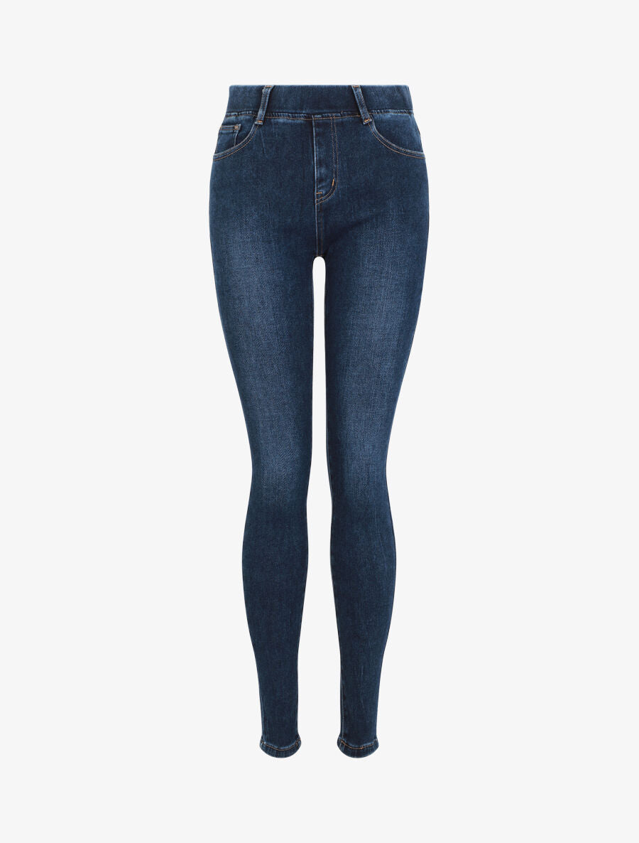 Jegging grande taille coupe skinny - Bleu - 4