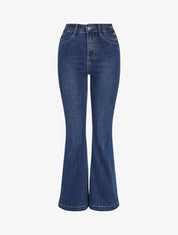 Jean classique coupe flare - Bleu - 1