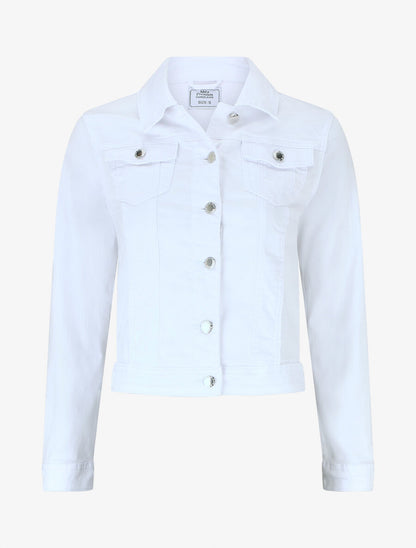 Veste en jean droite - Blanc - 1