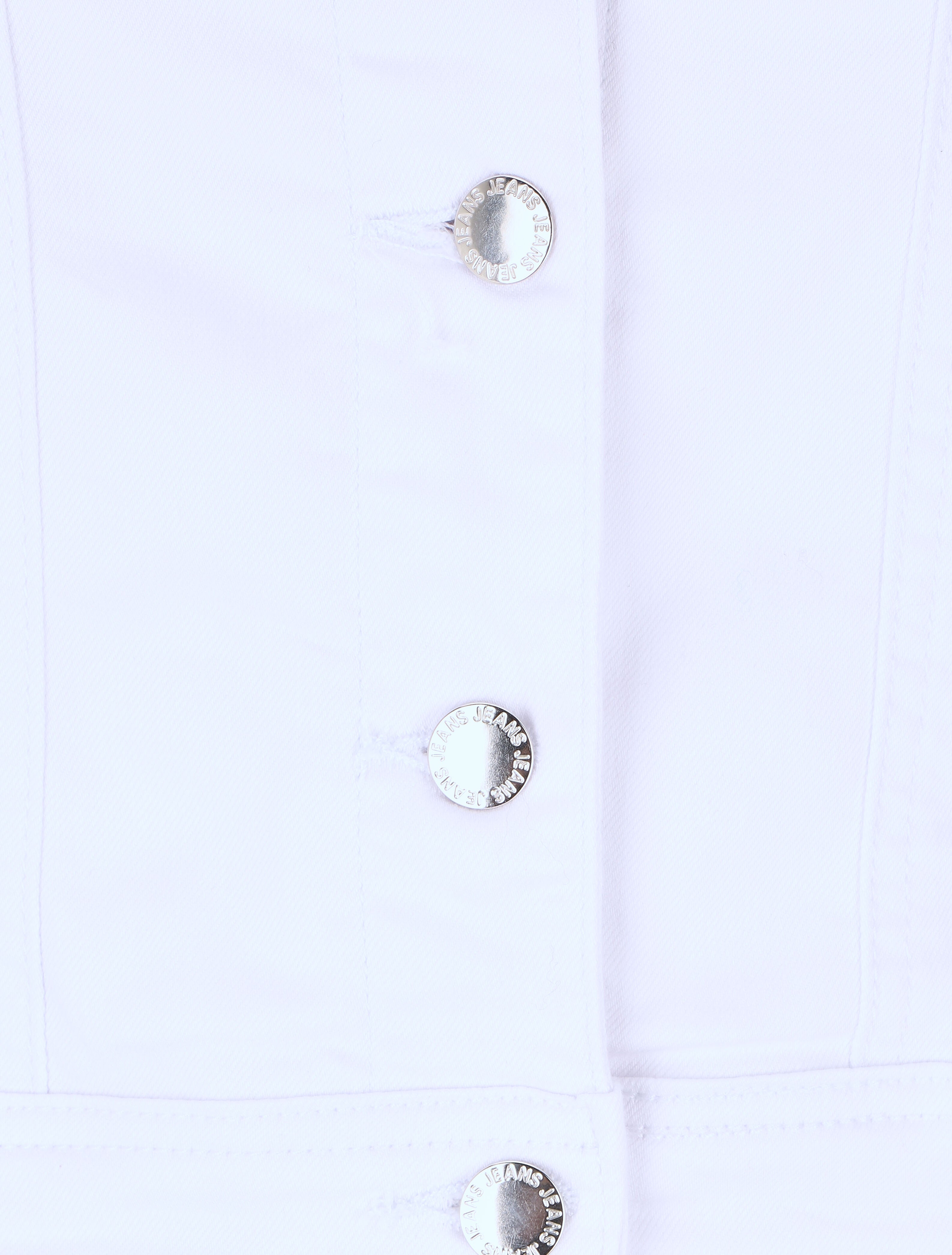 Veste en jean droite - Blanc - 3