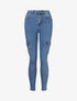 Jean style cargo coupe skinny - Bleu - 5