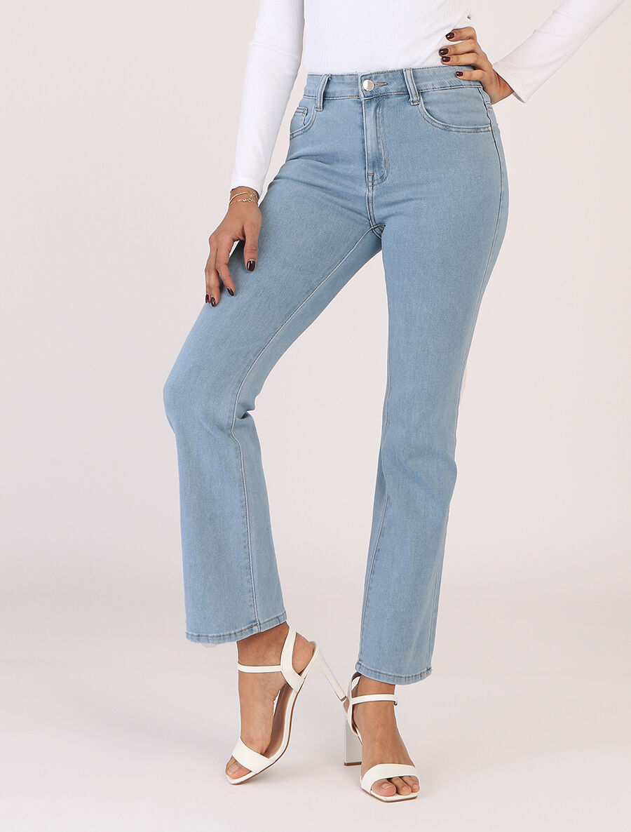 Jean classique coupe flare - Bleu - 4