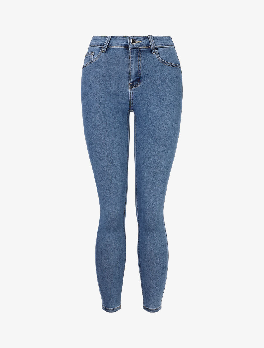 Jean classique coupe skinny - Bleu - 1