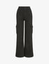 Jean cargo droite taille haute - Noir - 1