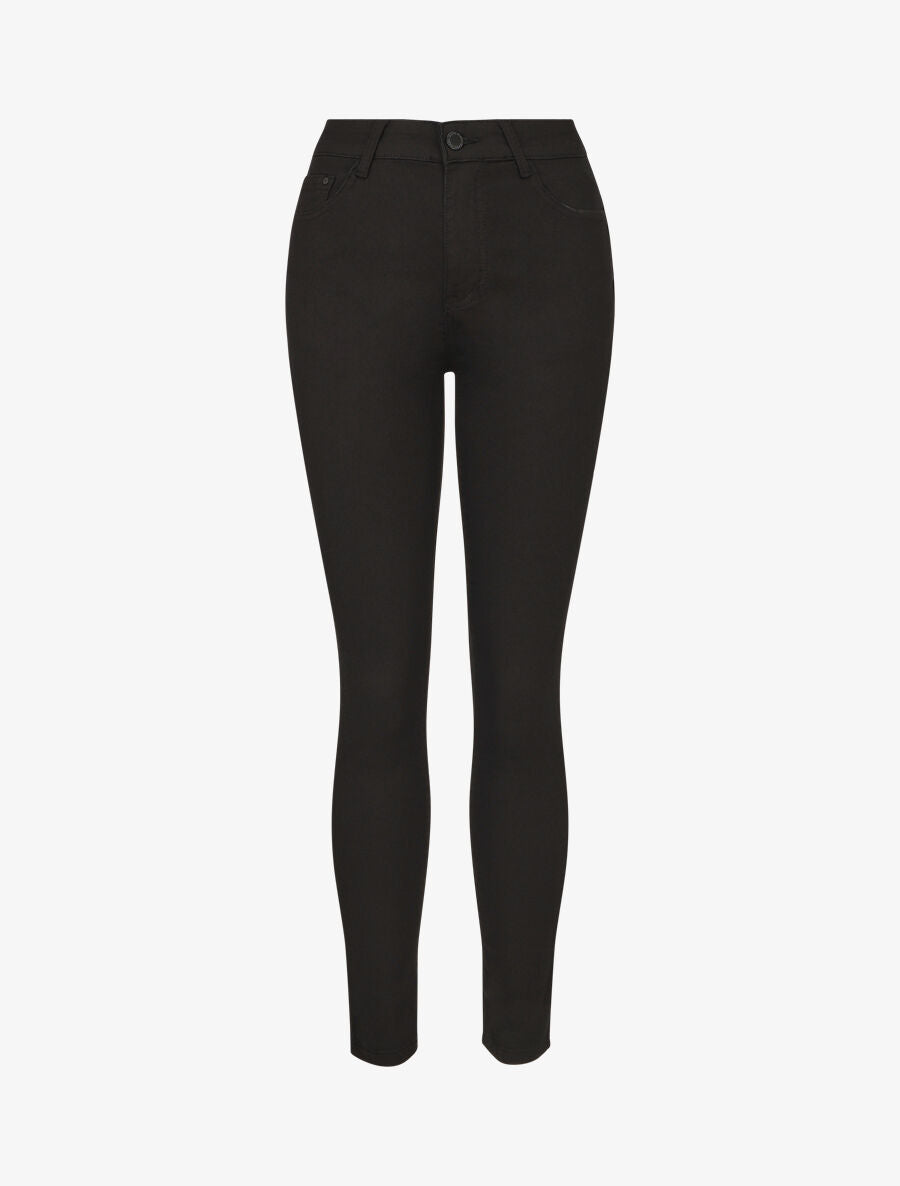 Jean skinny uni grande taille - Noir - 1