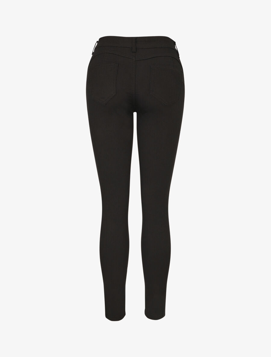 Jean skinny uni grande taille - Noir - 2