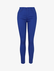 Jean skinny uni grande taille - Bleu électrique - 1