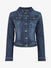 Veste en jean droite - Bleu - 1