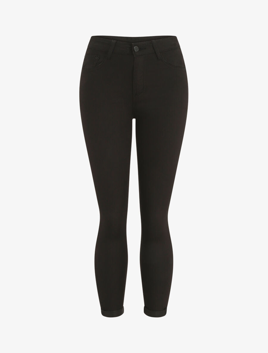 Jean push up à revers coupe skinny - Noir - 2