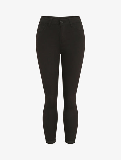 Jean push up à revers coupe skinny - Noir - 2